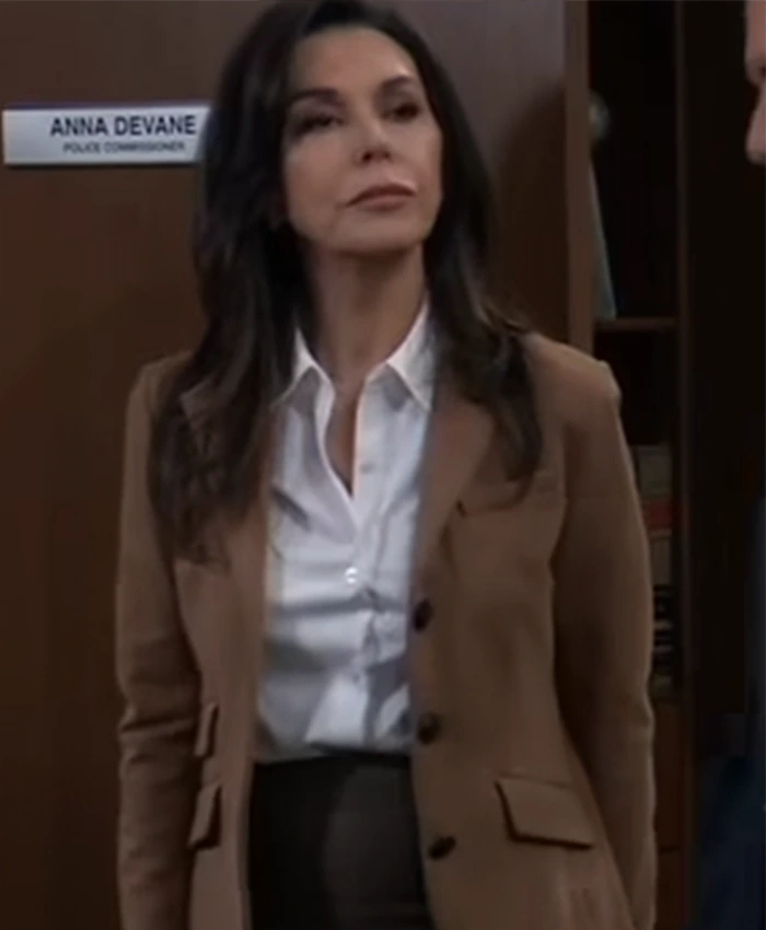 Anna Devane General Hospital Brown Blazer Anna Devane General Hospital Brown Blazer