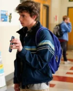 Anthony Turpel Love Victor Felix Bomber Blue Cotton Jacket