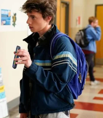 Anthony Turpel Love Victor Felix Bomber Blue Cotton Jacket
