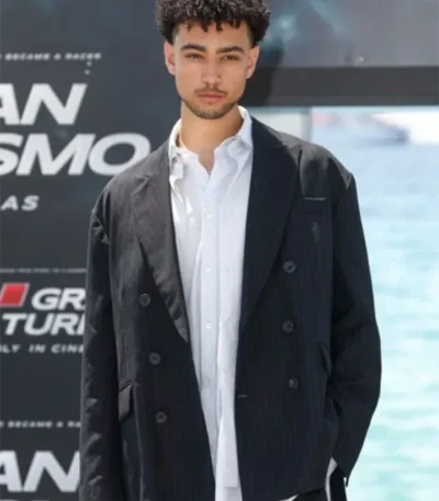 Archie Madekwe Gran Turismo 2023 Black Blazer