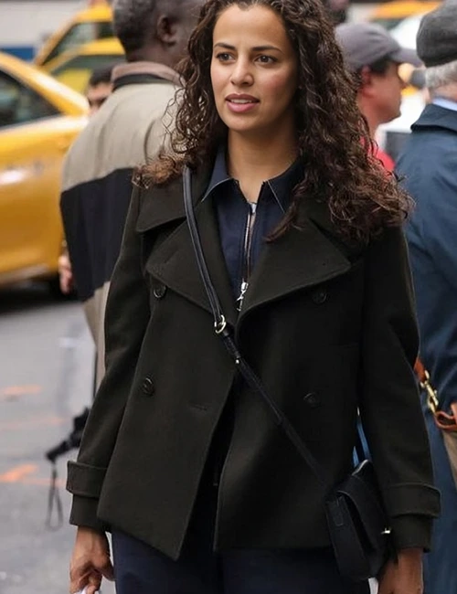 Athena Manifest Grace Stone Double Breasted Black Peacoat Athena Manifest Grace Stone Double Breasted Black Peacoat