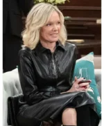 General Hospital Ava Jerome Black Leather Coat