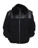 B3 Bomber Karakul Persian Lamb Fur Winter Coat