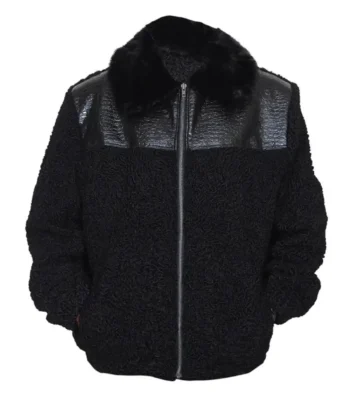 B3 Bomber Karakul Persian Lamb Fur Winter Coat