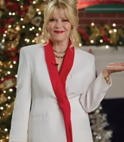 Barbara Niven Ms Christmas Comes To Town White Blazer