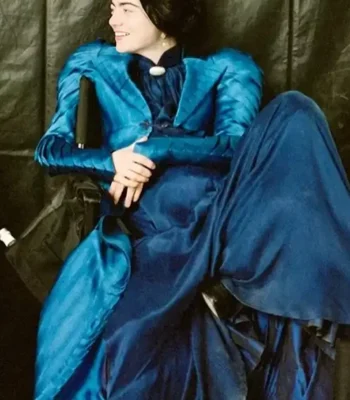 Bella Baxter Poor Things Blue Coat