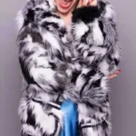 Billie Piper I Hate Suzie S01 E02 Black and White Fur Coat