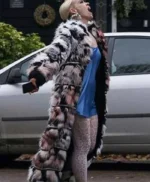 Billie Piper I Hate Suzie S01 E02 Black and White Fur Coat