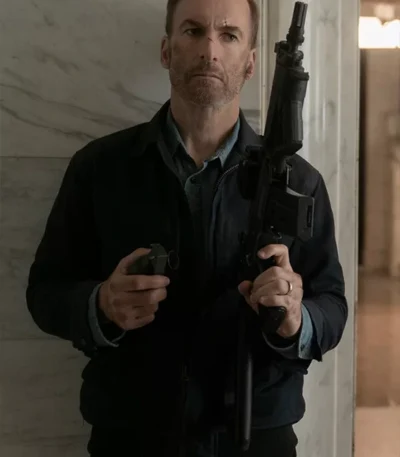 Bob Odenkirk Nobody 2021 Black Cotton Jacket