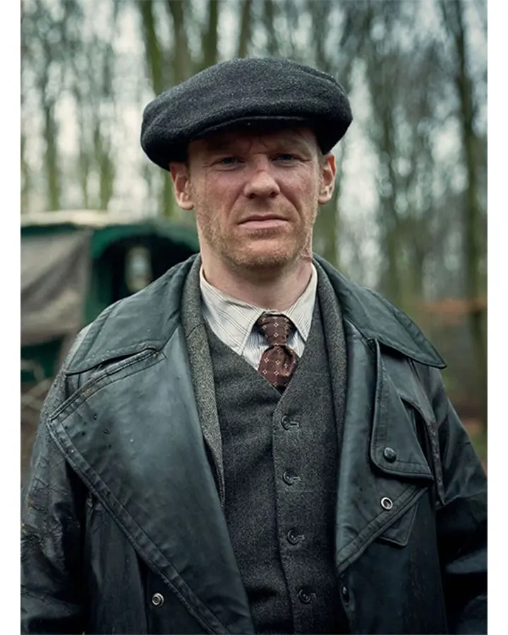 Brian Gleeson Peaky Blinders Leather Trench Coat Brian Gleeson Peaky Blinders Leather Trench Coat