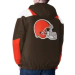 Brown Cleveland Browns Charger Half-Zip Pullover Jacket