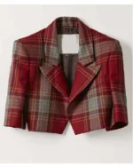 Emily Cooper Emily In Paris Red Plaid Jacket