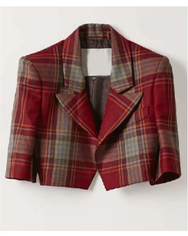 Emily Cooper Emily In Paris Red Plaid Jacket