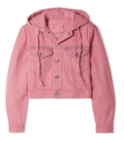 Emily In Paris Emily Cooper Pink Denim Jacket