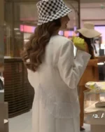 Emily In Paris S02 Lily Collins White Fringe Coat