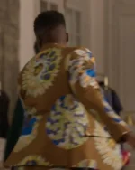 Emily In Paris S03 Samuel Arnold Brown Floral Print Suit