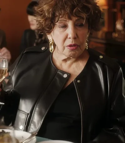Emily In Paris S04 Liliane Rovère Leather Jacket