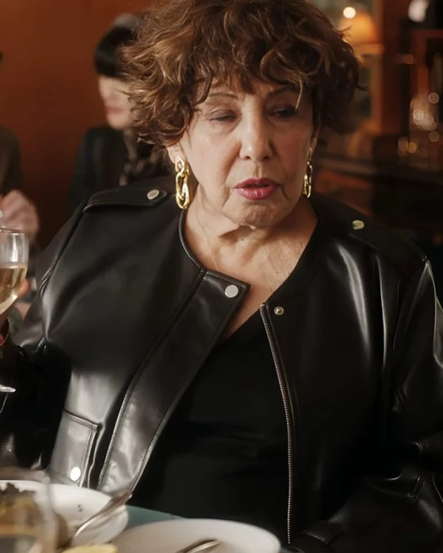 Emily In Paris S04 Liliane Rovère Leather Jacket Emily In Paris S04 Liliane Rovère Leather Jacket