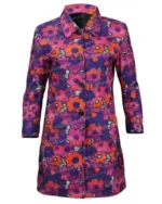 Emily in Paris Lily Collins Floral Coat