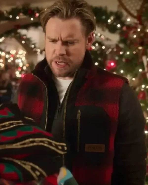 Falling for Christmas 2022 Chord Overstreet Red Vest