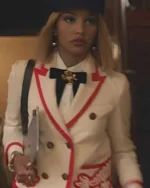 Gossip Girl S02 Savannah Lee Smith Red Piping White Blazer