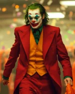 Joaquin Phoenix Joker Single Breasted Arthur Fleck Red Suit