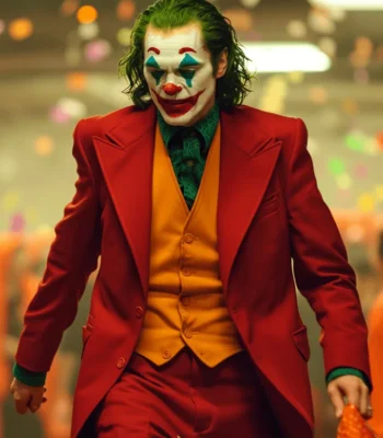 Joaquin Phoenix Joker Single Breasted Arthur Fleck Red Suit