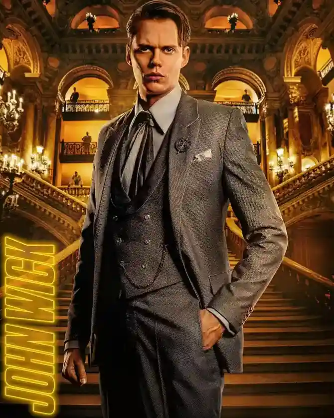 John Wick Chapter 4 Bill Skarsgard Suit John Wick Chapter 4 Bill Skarsgard Suit