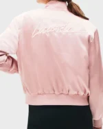 Lily Collins Emily In Paris Emily Cooper Pink Bomber Jacket