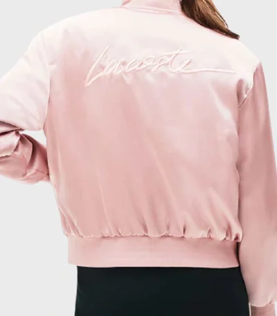 Lily Collins Emily In Paris Emily Cooper Pink Bomber Jacket