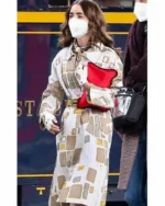 Lily Collins Emily In Paris S02 Emily Cooper Mid Length Coat