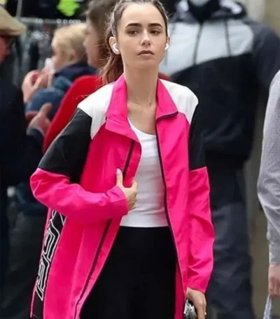 Lily Collins Emily in Paris S02 Pink Jacket