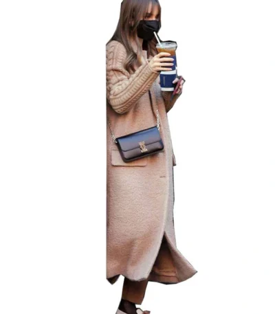 Lily Collins Emily in Paris S03 Long Beige Wool Coat