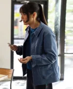 Patti Harrison Poker Face S02 Blue Jacket