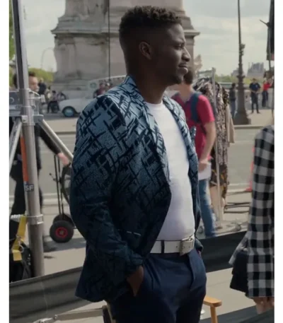 Samuel Arnold Emily in Paris Blue Lined Blazer