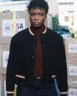 Tiffany Wallace FBI S06 Black Varsity Jacket