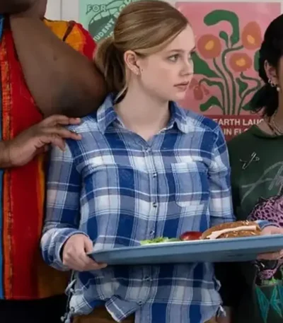 Cady Heron 2024 Movie Mean Girls Blue Shirt
