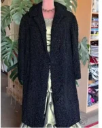 Calvin Persian Lamb Fur Black Coat