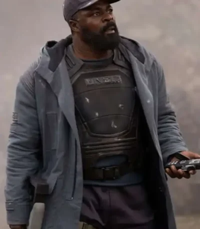 Captain Jacob Keyes Halo Grey Hooded Coat