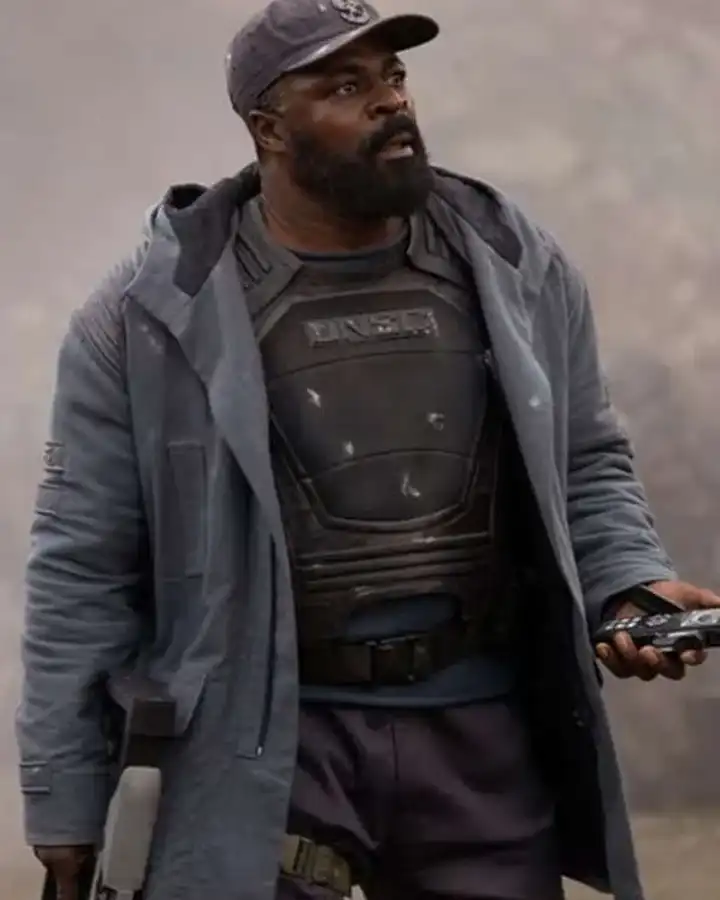 Captain Jacob Keyes Halo Grey Hooded Coat Captain Jacob Keyes Halo Grey Hooded Coat