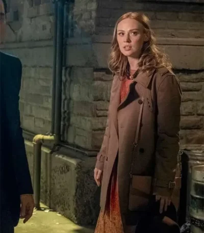 Carly Farmer Quantum Leap S01 Brown Trench Coat