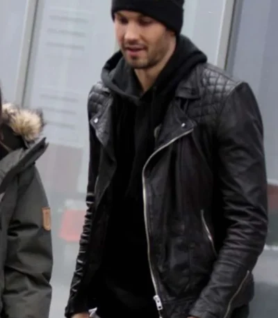 Casey Deidrick Eye Candy Black Leather Jacket