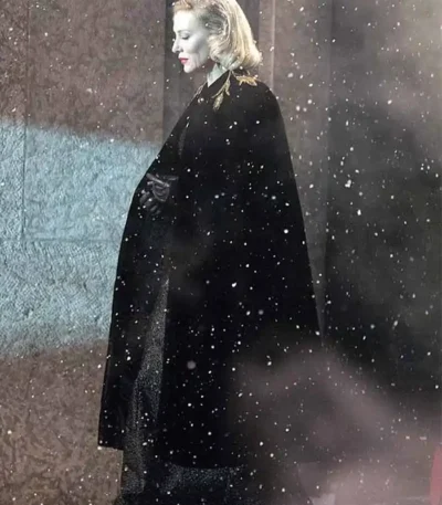 Cate Blanchett Nightmare Alley Lilith Ritter Long Cloak Coat