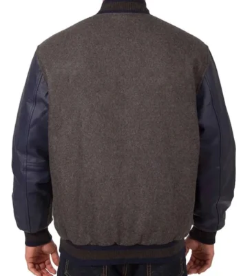 Charcoal/Navy Washington Nationals Varsity Jacket