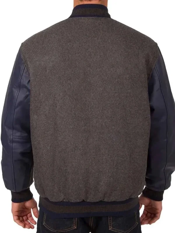 Charcoal/Navy Washington Nationals Varsity Jacket