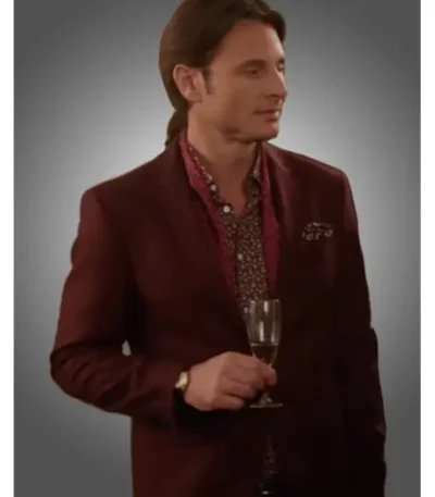 Charles Martins Emily in Paris Mathieu Cadault Maroon Blazer