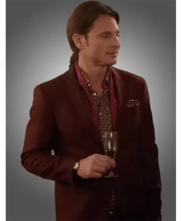 Charles Martins Emily in Paris Mathieu Cadault Maroon Blazer