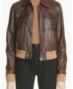 Charlie Cale Poker Face S02 Brown Leather Jacket