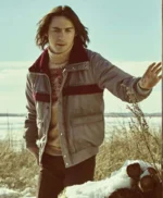 Charlie Gerhardt Fargo Season 4 Grey and Maroon Jacket