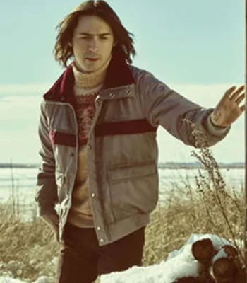 Charlie Gerhardt Fargo Season 4 Grey and Maroon Jacket